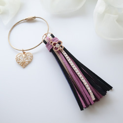 カメリア／リーフ タッセルチャーム✩バッグチャーム バッグチャーム