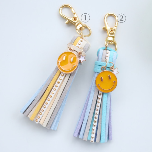 ニコちゃん☆タッセルチャーム☆タッセル キーホルダー/ファスナー