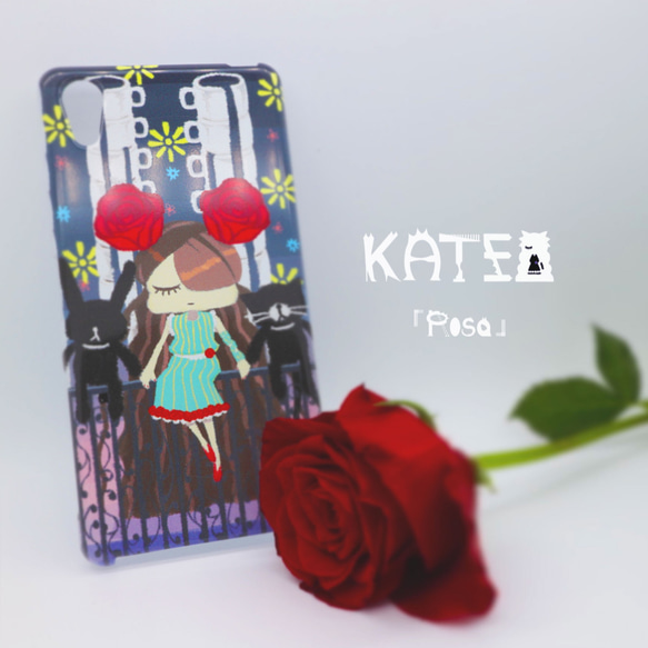 ハードスマホケース　薔薇の女の子KATE　 1枚目の画像