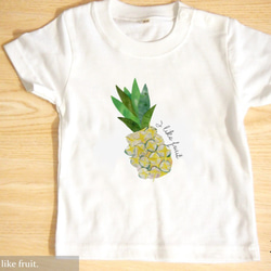 【I like fruit. 】ベビー-Tシャツ 2枚目の画像