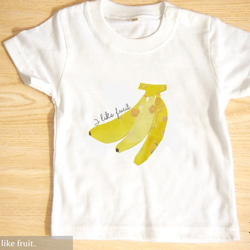 【I like fruit. 】ベビー-Tシャツ 3枚目の画像