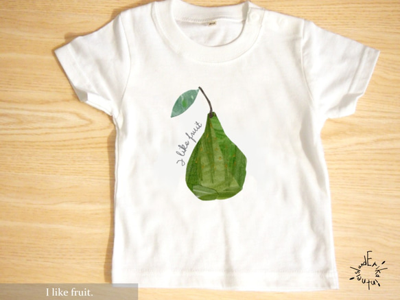 【I like fruit. フルーツ】kid's キッズ-Tシャツ 2枚目の画像