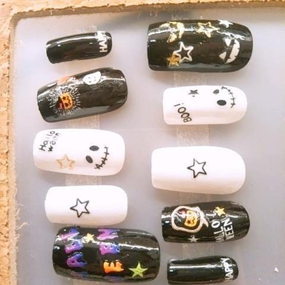 ネイルチップ つけ爪 ハロウィンネイル 0_edec343d6c175b0b2c9f2802a6c1