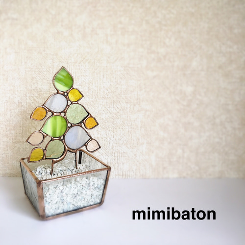 新作】 mimibaton☆stainedglass tree☆ サンキャッチャー
