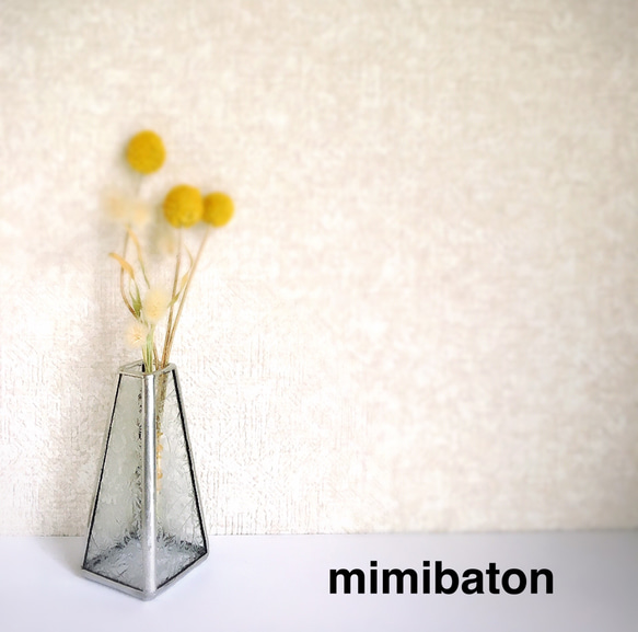 再販】⚫︎受注製作⚫︎mimibaton ステンドグラス♡一輪挿し