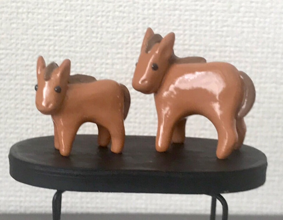馬の親子(陶の置物) その他置物 ulalaneko 通販 9532468｜Creema