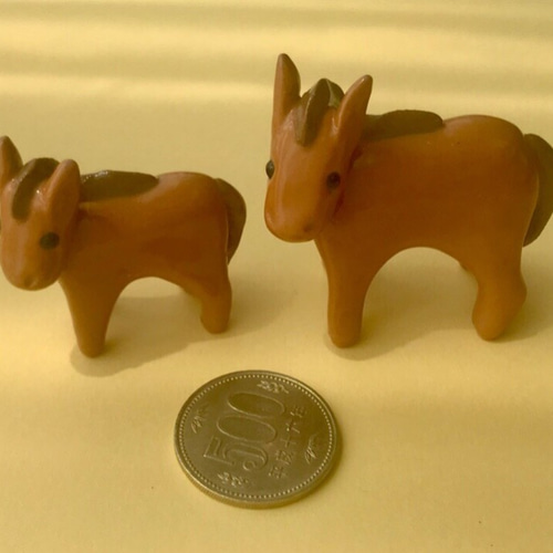 馬の親子(陶の置物) その他置物 ulalaneko 通販 9532468｜Creema