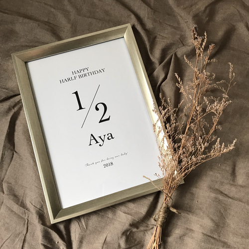 ハーフバースデーポスター antique 雑貨・その他 kiki works 通販