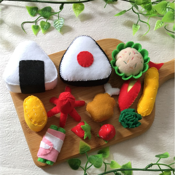 ピクニックお弁当 フェルト おままごと 2枚目の画像