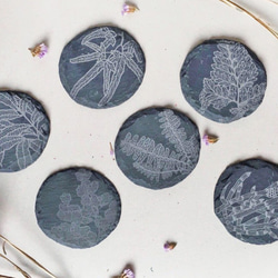 Fern Pattern Stone Plate - Equisetum ramosissimum 2枚目の画像