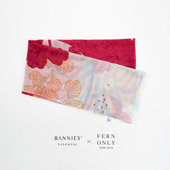 BANNIES &#39;x FERN ONLYシダアメリカンユニオンスカーフ-Adiantum 4枚目の画像