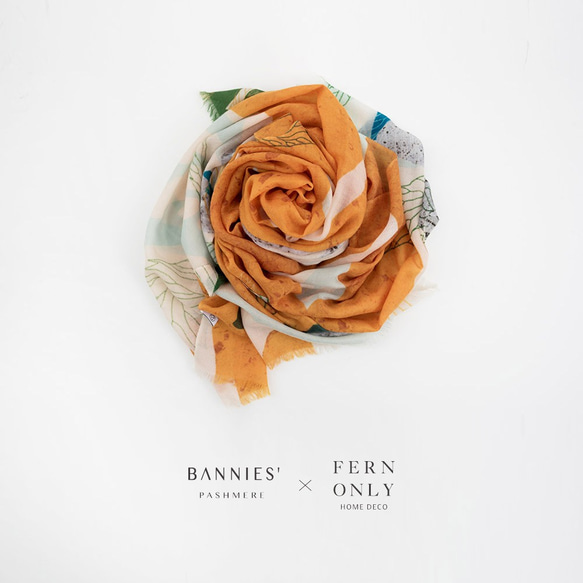 BANNIES &#39;x FERN ONLYシダミッドランドスカーフ-シーサンズ 5枚目の画像