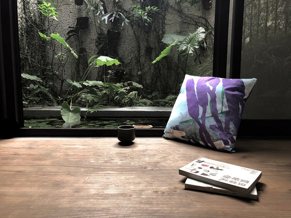 Fern Pattern Pillow-Lycopodium yueshanense 3枚目の画像