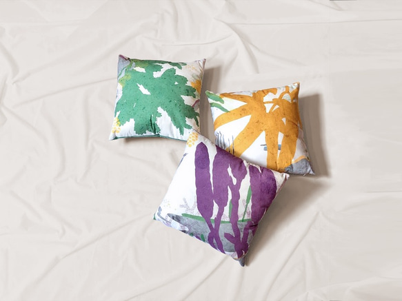 Fern Pattern Pillow-Lygodium japonicum 5枚目の画像