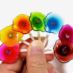 【2本セット】溶けちゃった!? ''ちっちゃい'' 棒付きキャンディーマグネット 3枚目の画像