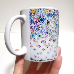【訳あり】雨紫陽花のマグカップ 3枚目の画像