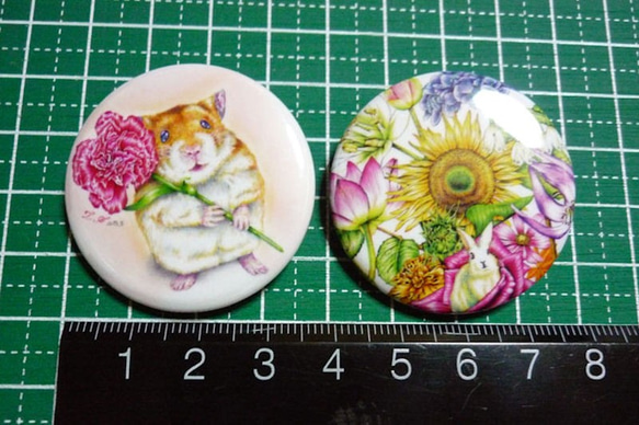 缶バッジ２個セット(ありがとう／誕生) 1枚目の画像