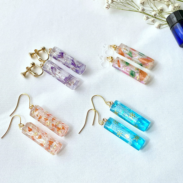 香るアロマボトルイヤリング/ピアス ٭❀* 香りを持ち運ぶ・揺れる 香水