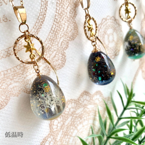 1108】レジンマトリカリアネックレスペンダントハンドメイド