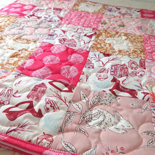 お値下げ❣️パッチワークのクッションカバー 3枚組