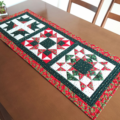 クリスマスキルト タペストリー/テーブルランナー タペストリー