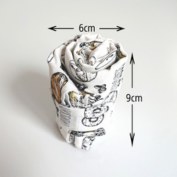 コンビニ袋型エコバッグ -Ｍ- (ホワイト/パン&コーヒー) 9枚目の画像