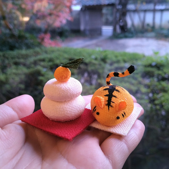 正月☆トラさん鏡餅