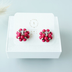 Kinonukumori耳環_酒紅色訂做✳︎ 第4張的照片