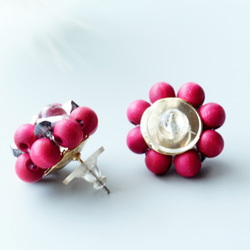 Kinonukumori耳環_酒紅色訂做✳︎ 第5張的照片