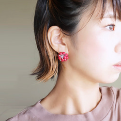 Kinonukumori耳環_酒紅色訂做✳︎ 第2張的照片