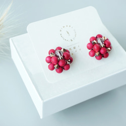 Kinonukumori耳環_酒紅色訂做✳︎ 第6張的照片