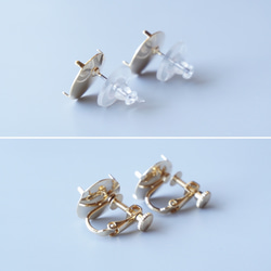 Kinonukumori 耳環/海軍藍/定制 第12張的照片