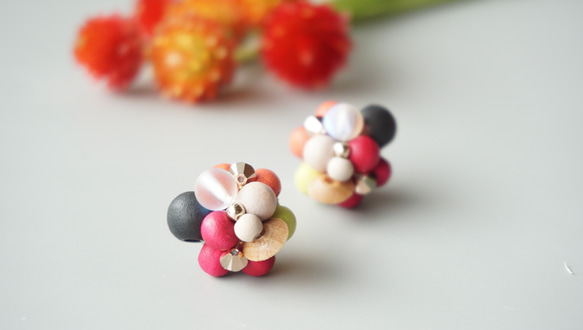 Kinonukumori 耳環/秋色/定制 第1張的照片