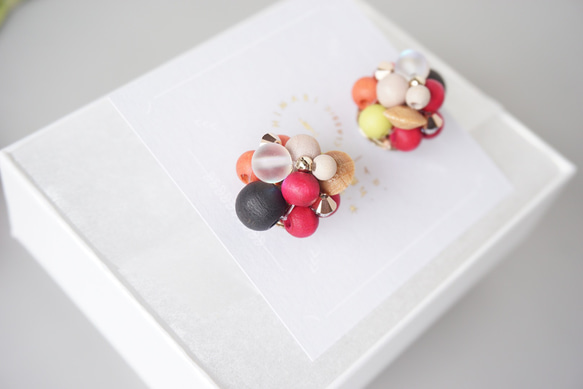 Kinonukumori 耳環/秋色/定制 第3張的照片