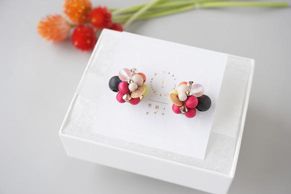 Kinonukumori 耳環/秋色/定制 第5張的照片