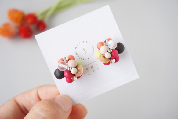 Kinonukumori 耳環/秋色/定制 第6張的照片