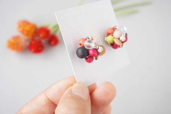 Kinonukumori 耳環/秋色/定制 第7張的照片