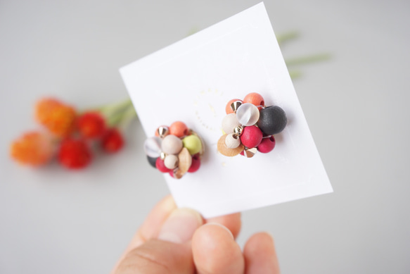 Kinonukumori 耳環/秋色/定制 第8張的照片