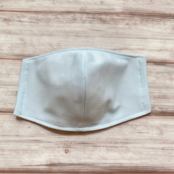 【蒸れないマスク】大人サイズの国産コットンマスク（薄いブルー）接触冷感素材使用！【即納可能】