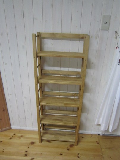 簡単に折り畳みBOOKシエルフ（本棚）文庫本タイプのシンプルトップデザイン