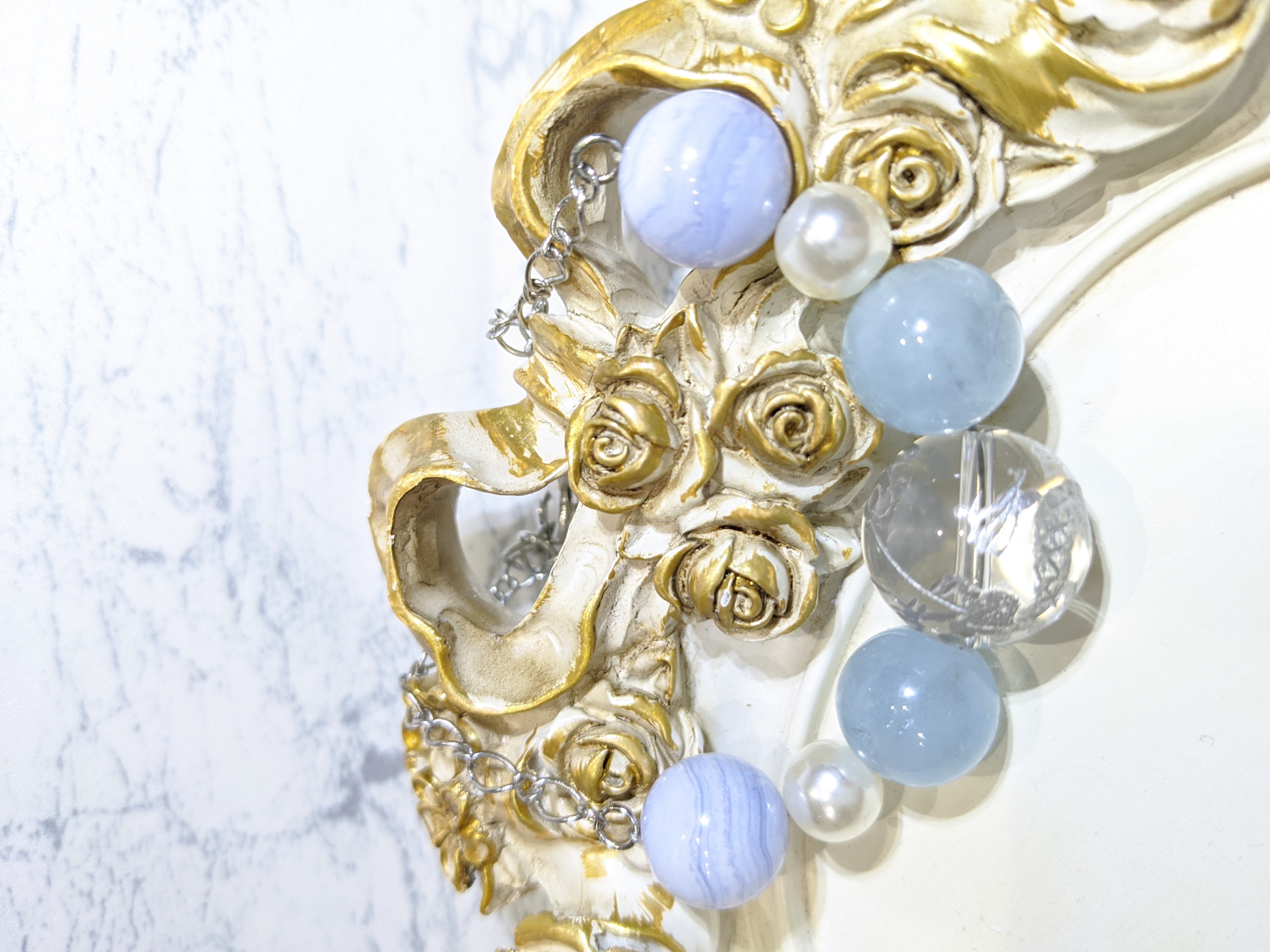 一点物　最強ドラゴンクリスタル×アクアマリン×ブルーレースアゲート