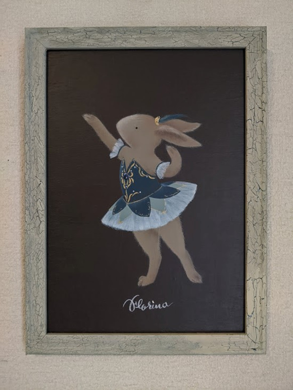 激安超安値 うさぎバレエイラスト≪眠りの森の美女よりフロリナ王女 絵画 桂 その他
