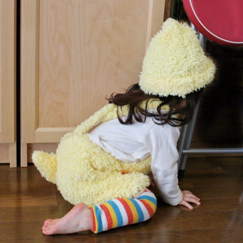 アルベロベロ　アルクイッポ　モコモコ部屋着 モコモコひよこのサロペット ベビー服 Areu 通販 3267090