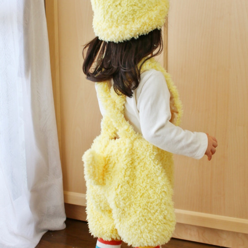アルベロベロ　アルクイッポ　モコモコ部屋着 モコモコひよこのサロペット ベビー服 Areu 通販 3267090