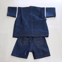 岡山県産デニムの甚平さん 3枚目の画像