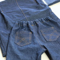 岡山県産デニムの甚平さん 4枚目の画像