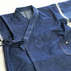 岡山県産デニムの甚平さん 2枚目の画像