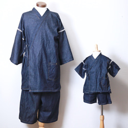 岡山県産デニム＊大人の甚平 5枚目の画像