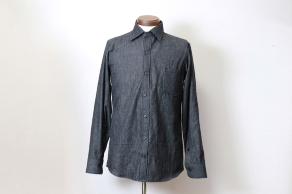 岡山県産デニム＊6ozデニムシャツ 5枚目の画像