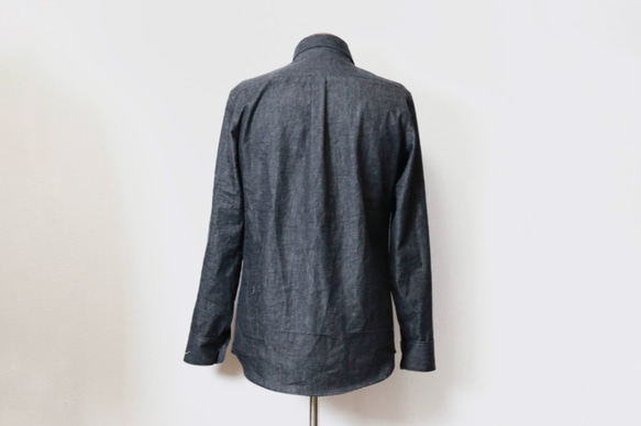 岡山県産デニム＊6ozデニムシャツ 7枚目の画像